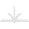 Ekena Millwork Redmond Architectural Grade PVC Gable Bracket, 84"W x 45 1/2"H x 2"D x 6"F, 13/12 Pitch GBP084X46X0206RED00 - alternate 4